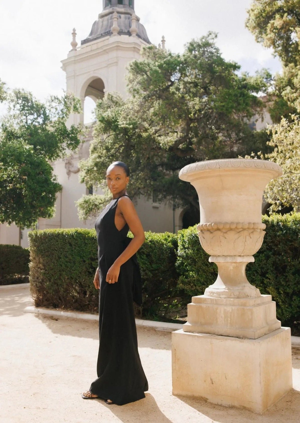 Black Bow Dress Maxi