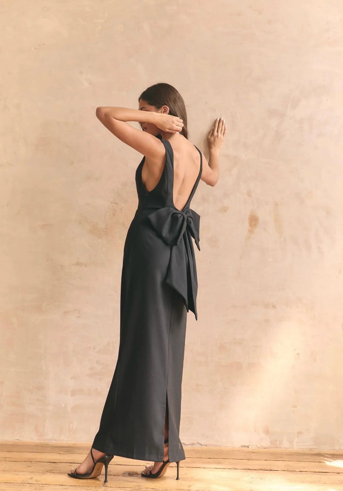 Black Bow Dress Maxi