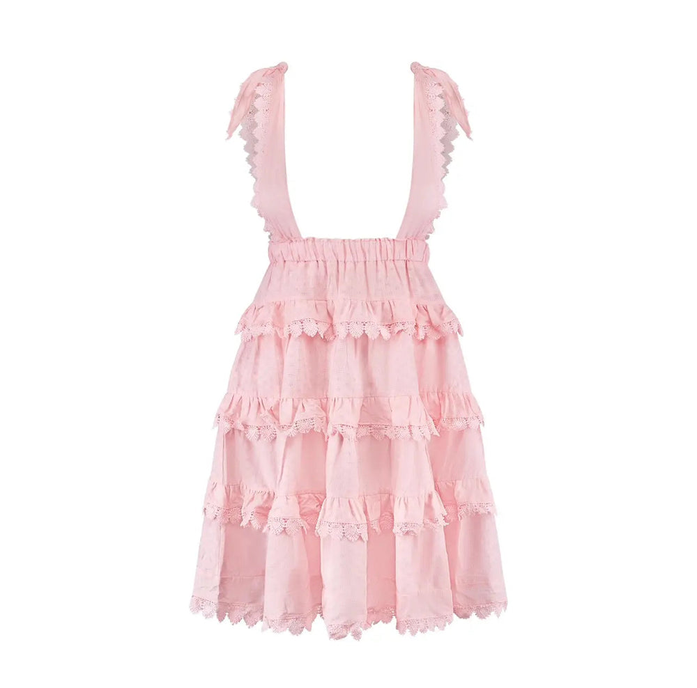 Pink Baby Phi Phi dress by Anne Louise Boutique, featuring soft fabric, sleeveless design, and delicate details for a stylish look.
