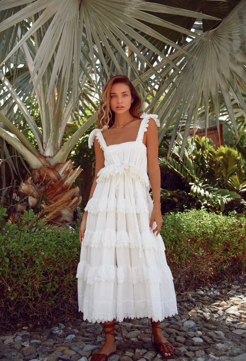 Anne Louise Boutique Phi Phi Heart Smock Dress, lightweight floral dress with ruffled sleeves and a relaxed fit.